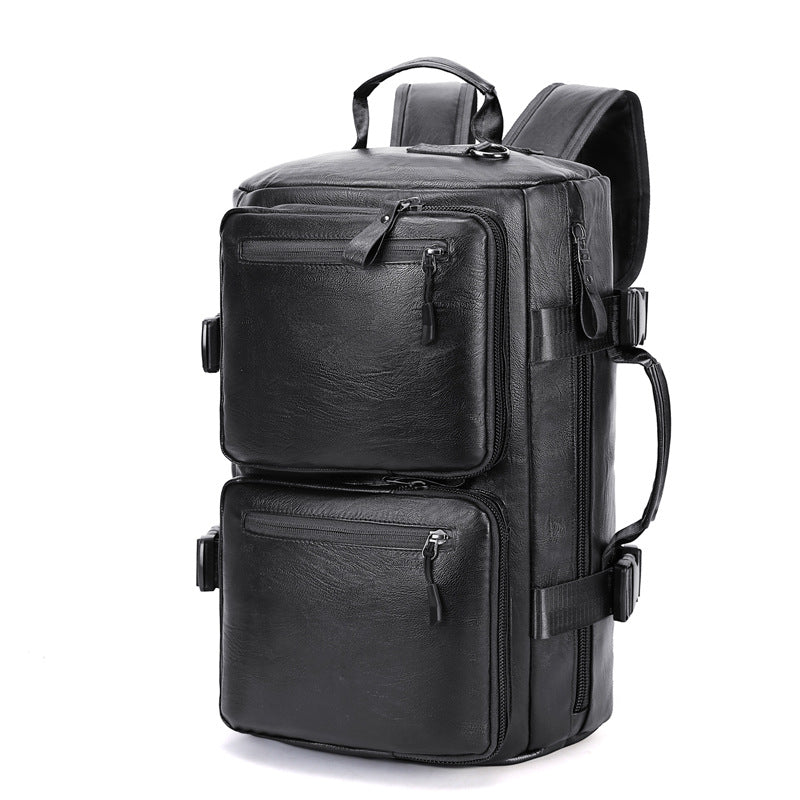 Men's stylish and functional leather backpack Kalsten