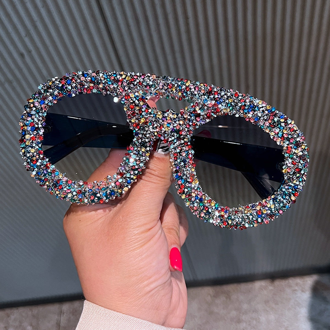 Women's Glittering Glamour Sunglasses with Unique Crystal Frame Kalsten