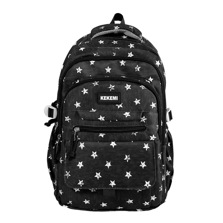 Multi-Pocket Star Pattern Backpack Kalsten