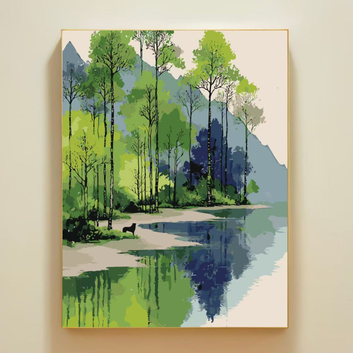Nature-Inspired Serene Landscape Canvas Art Kalsten