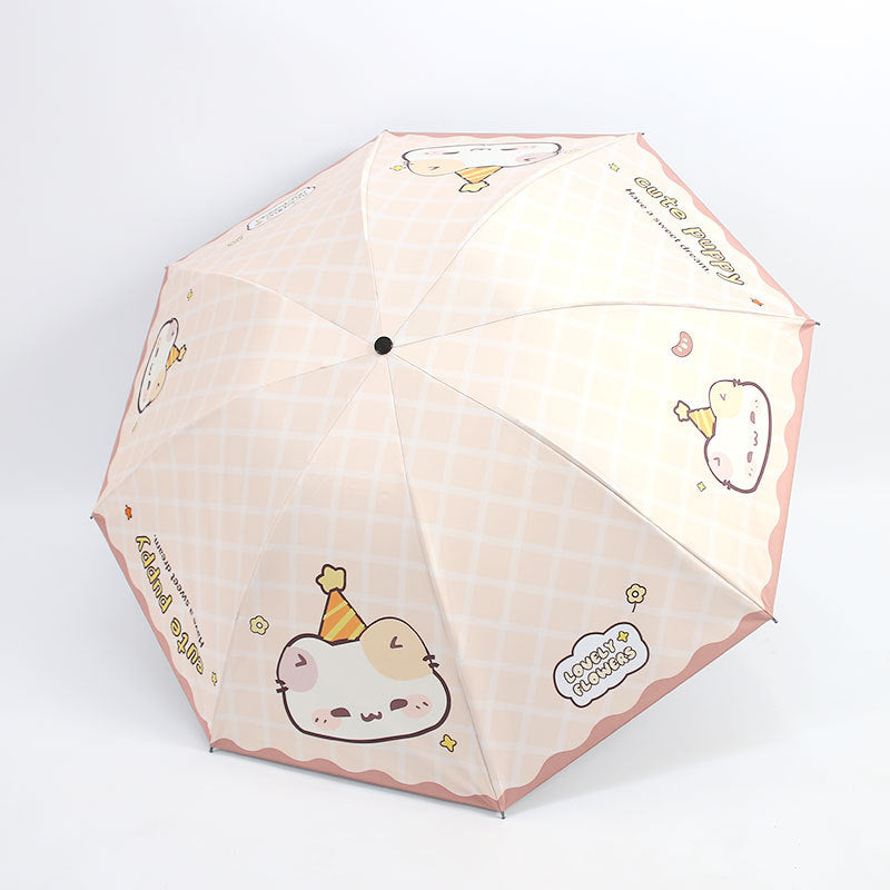 Women's Kawaii Folding Umbrella Kalsten