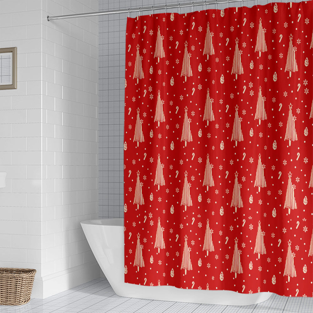 Floral Hydrangea Pattern Shower Curtain Kalsten