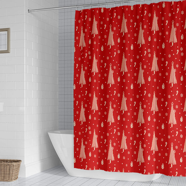 Floral Hydrangea Pattern Shower Curtain Kalsten