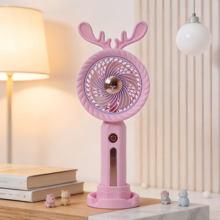 Ladies portable handheld fan with innovative antler design Kalsten