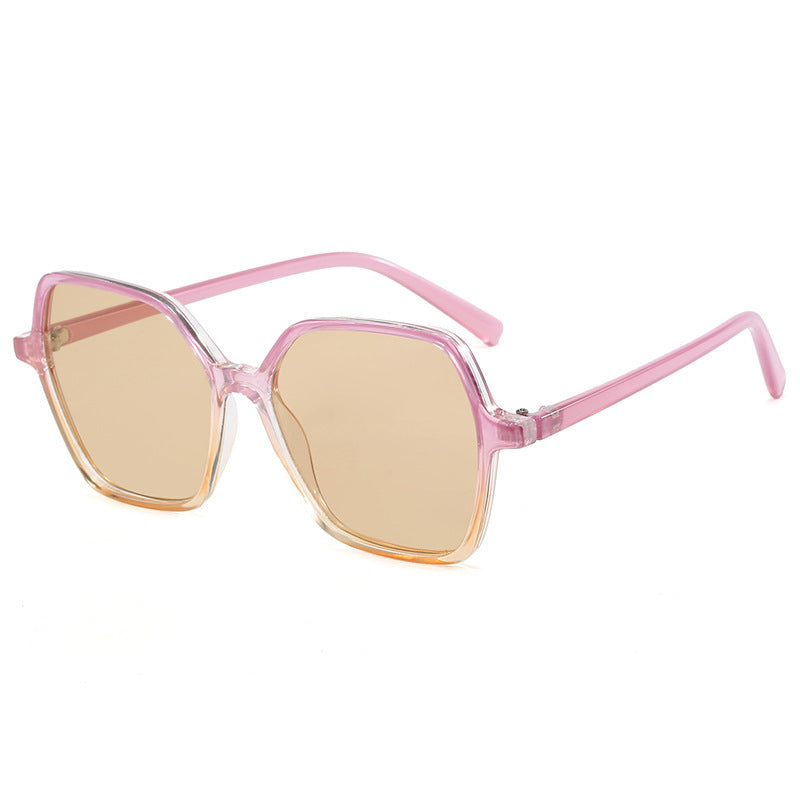 Women's oversized sunglasses with modern, transparent frame Kalsten