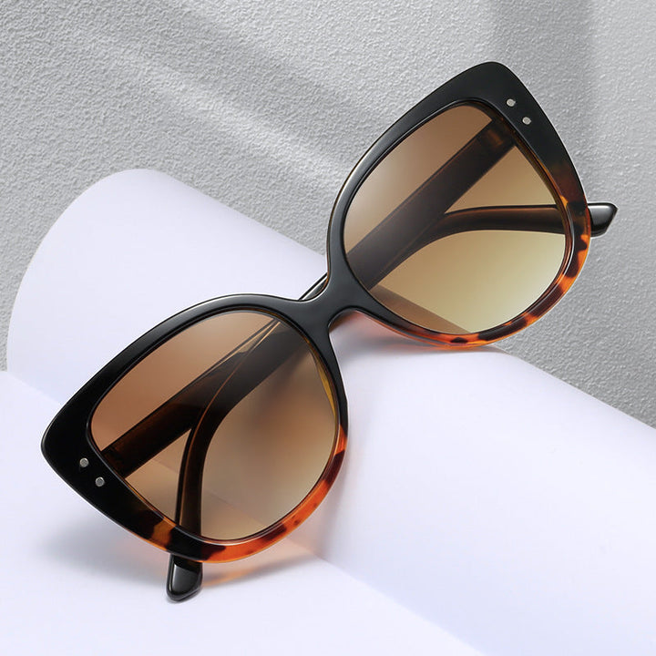 Ladies glamorous oversized sunglasses withElegant transparent frame Kalsten