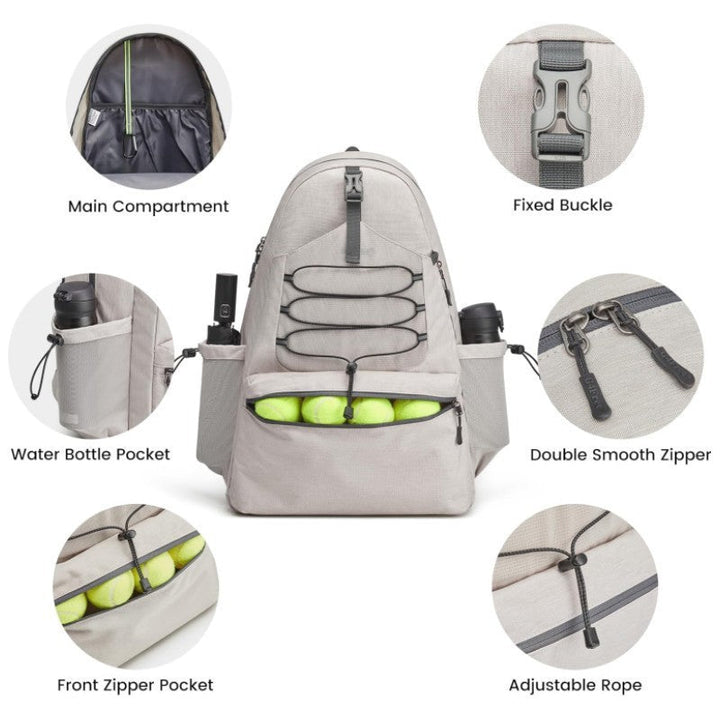Sporty Tennis Backpack Kalsten