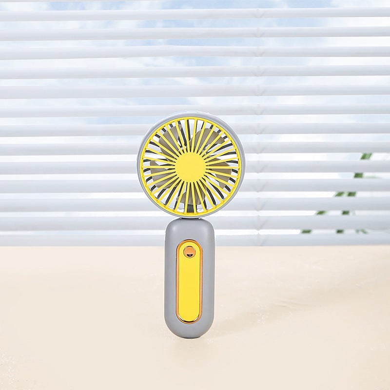 Women's Portable Mini Fan with Ergonomic Handle and Rechargeable Battery Kalsten