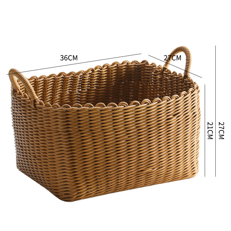 Unisex Braided Storage Basket with Practical Handle Kalsten