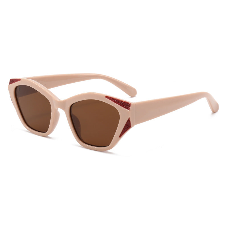 Women's fashionable oversized sunglasses with glittering accents Kalsten