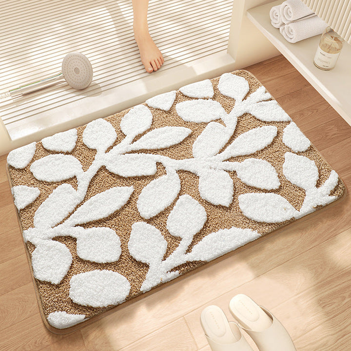 Textured Stone Pattern Bathroom Mat Kalsten