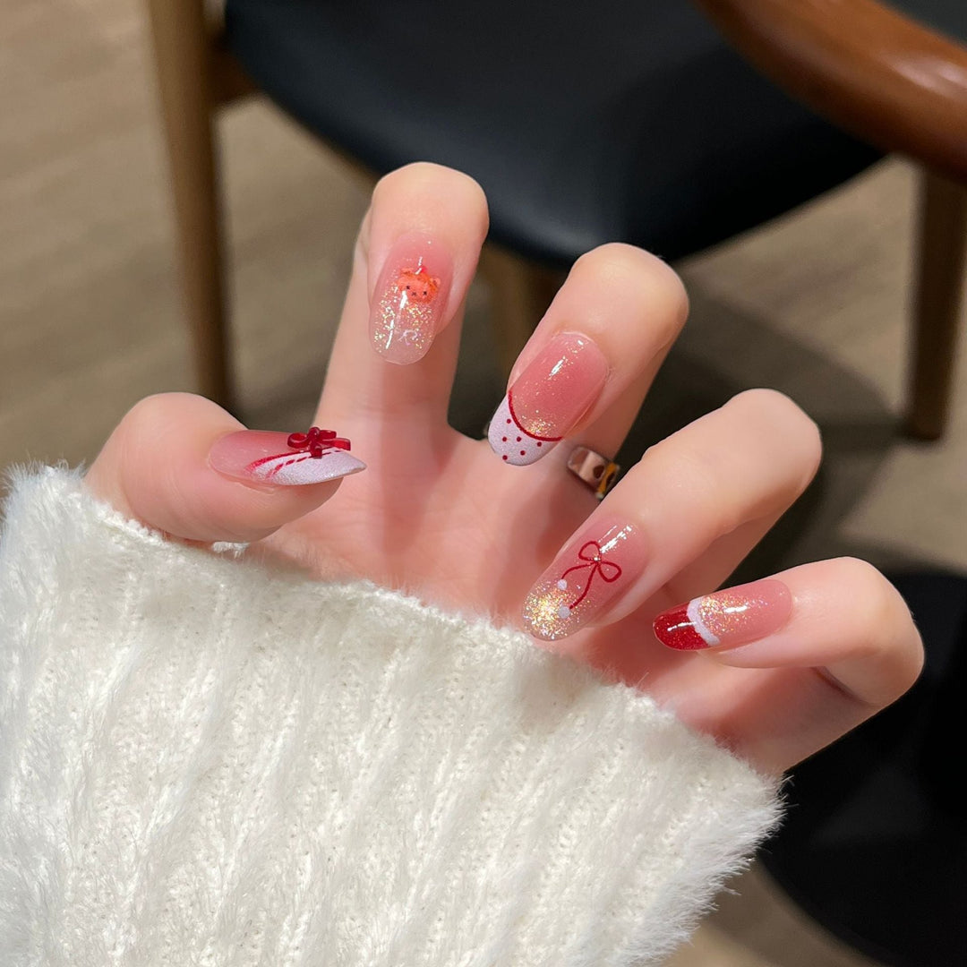 Artistic Ocean-Inspired Press-On Nail Design Kalsten