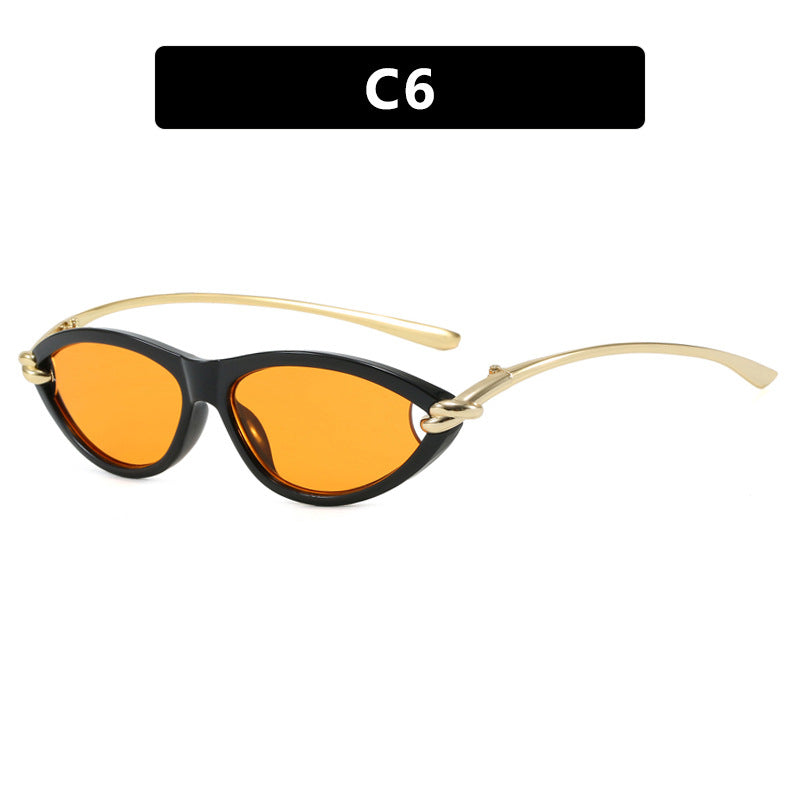Women's Cat-Eye Sunglasses with Elegant Metal Frame and Protective UV Filter Kalsten