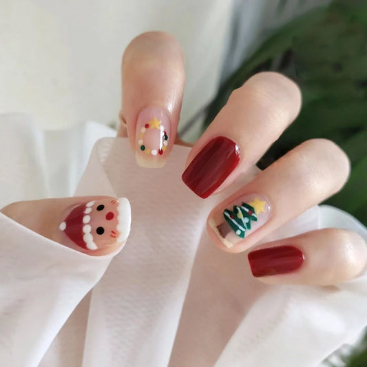 Festive Themed Press-On Nail Set Acalora