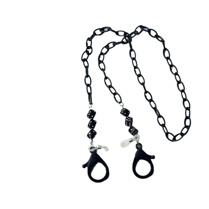Fashionable glasses holder chain made of plastic with colorful beads Kalsten