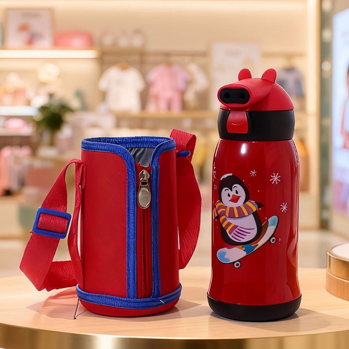 Women's Insulated Drinking Bottle with Colorful Animal Design Kalsten