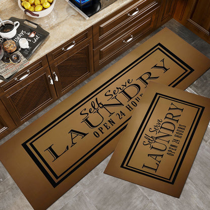 Vintage-Inspired Laundry Room Area Mat Acalora