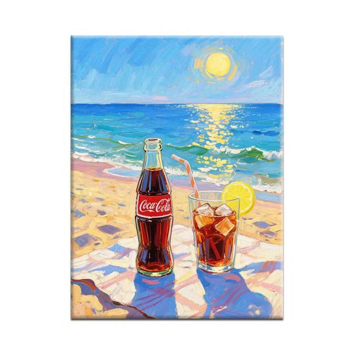Vibrant Beach-Themed Canvas Art Kalsten