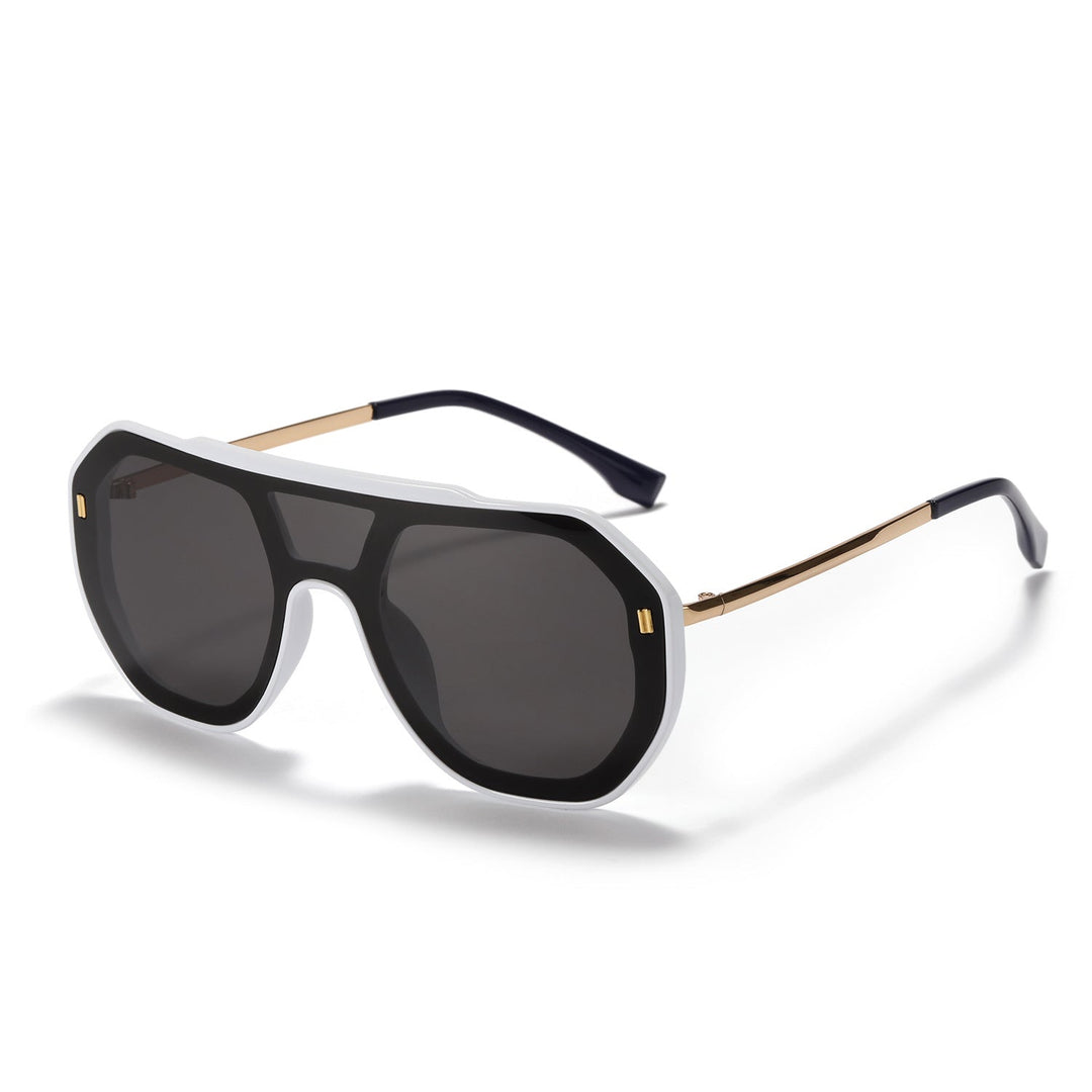 Women oversized geometric sunglasses with elegant frame Kalsten