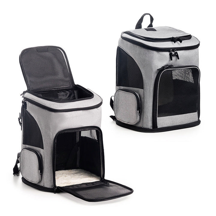 Portable Pet Backpack with Breathable Mesh Inserts Kalsten