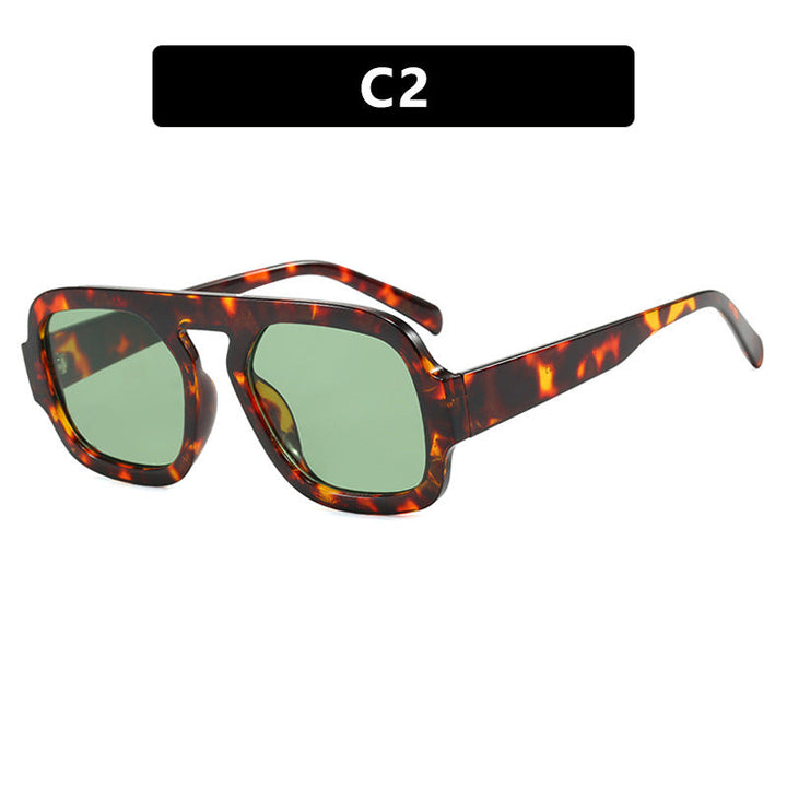 Women's modern oversized sunglasses in angular design Kalsten