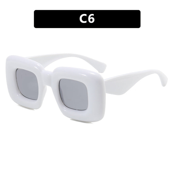 Women rectangular sunglasses with wide frame and protective UV filter Kalsten