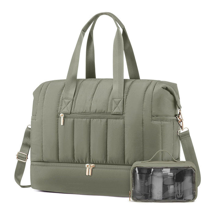 Fashionable and Practical Leisure Tote Bag with Detachable Cosmetic Pouch Kalsten