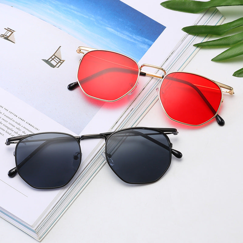 Women's fashionable rectangular glasses with elegant metal frame Kalsten