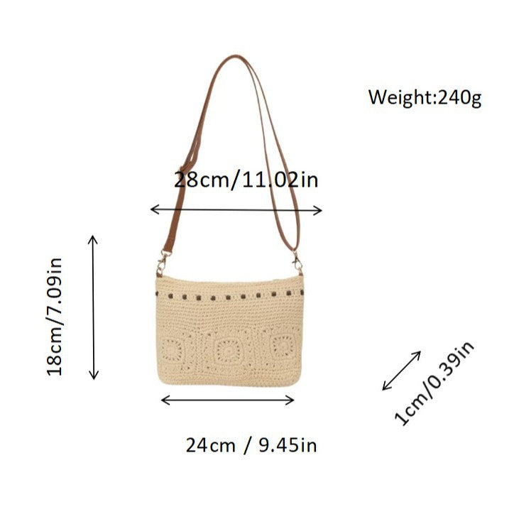 Handbag with Fine Crochet Patterns Kalsten