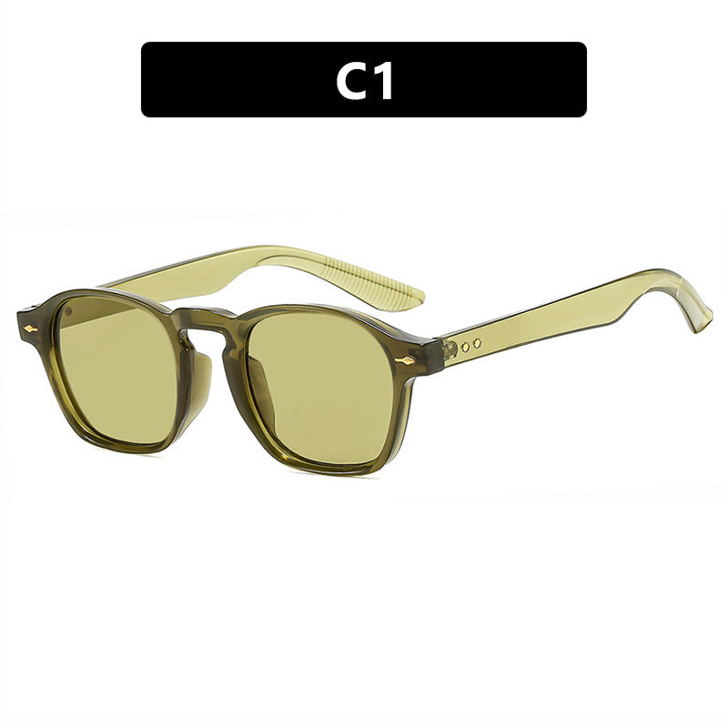 Ladies fashionable rectangular glasses with transparent frame Kalsten