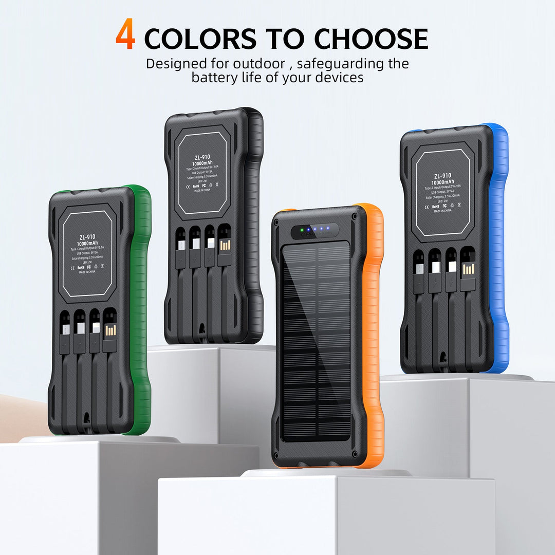 Solar Powerbank with Integrated LED Light Kalsten