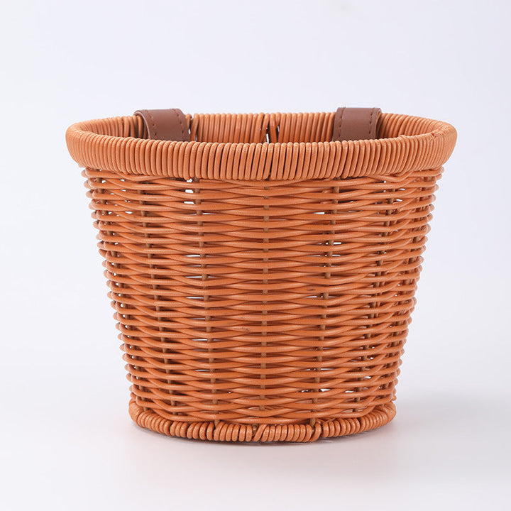 Women’s modern and stylish storage basket with leather handles Kalsten