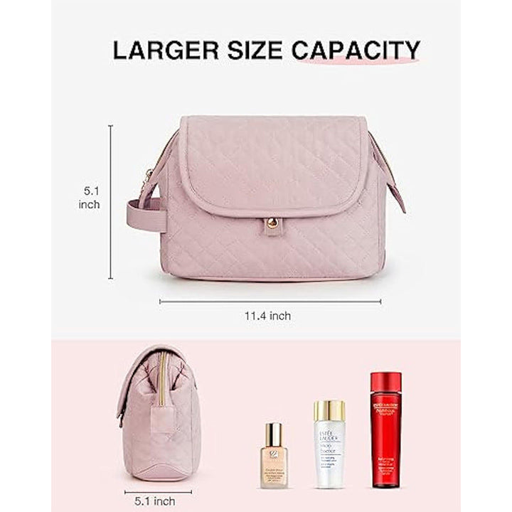 Elegant Cosmetic Organizer Bag with Inserted Compartment System Kalsten