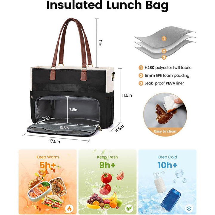 Fashionable tote bag with stylish compartments Kalsten