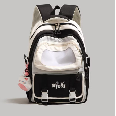 Multi-Functional Clear Pocket School Backpack Kalsten