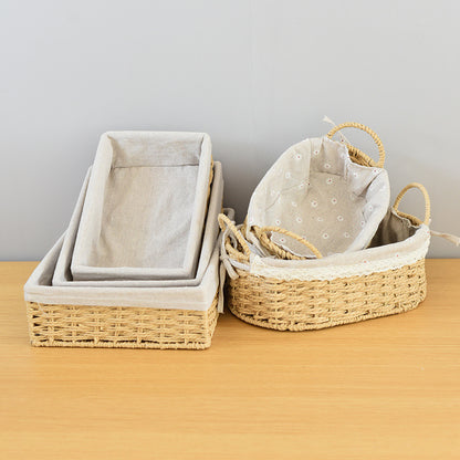 Rectangular Woven Storage Baskets Acalora