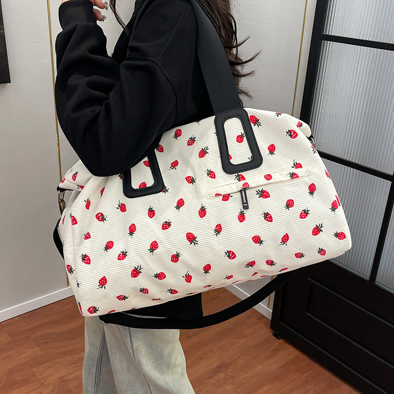 Tote bag with fruity design and multifunctional compartments Kalsten