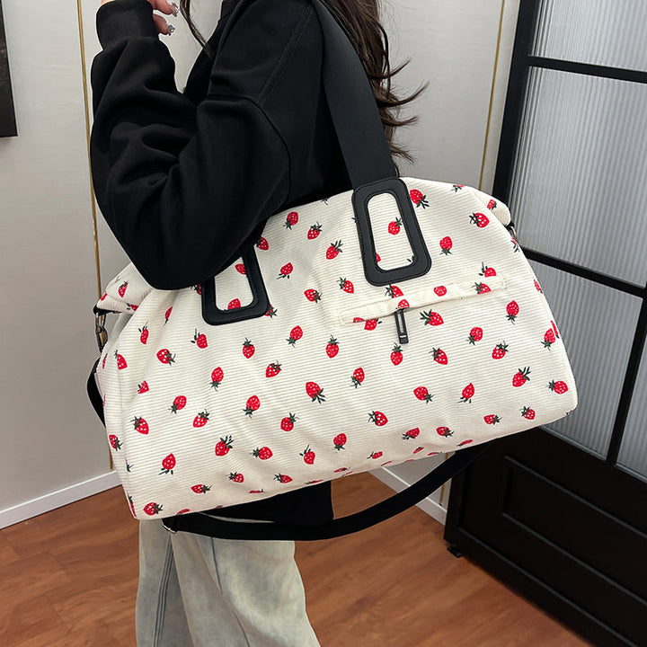 Tote bag with fruity design and multifunctional compartments Kalsten