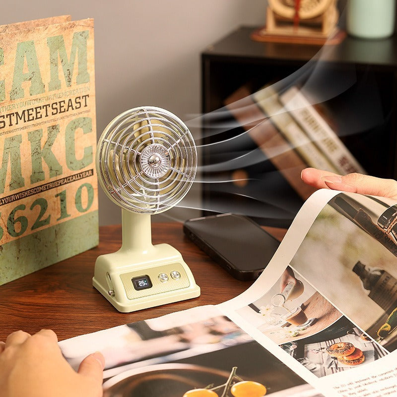 Unisex Portable Table Fan with Digital Display and Flexible Tilt Function Kalsten