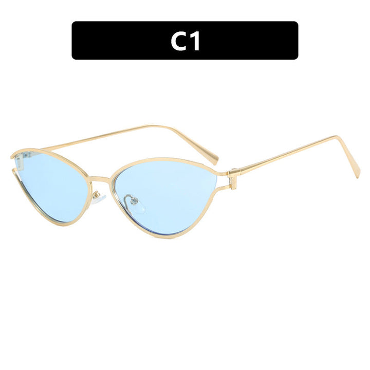 Women's Cat-Eye Sunglasses with Protective UV Filter and Elegant Metal Frame Kalsten