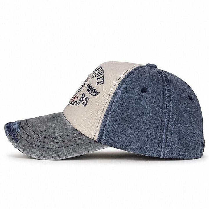 Men's Vintage-Inspired Wolf Graphic Baseball Cap Kalsten