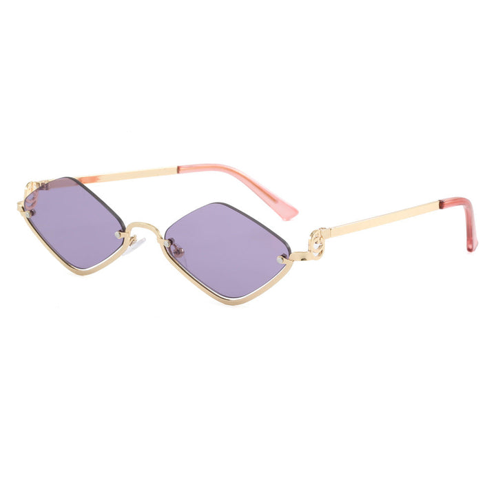 Women's fashionable square sunglasses with luxurious metal frame Kalsten