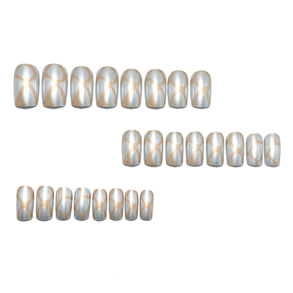 Artificial nails with elegant 3D pattern Kalsten