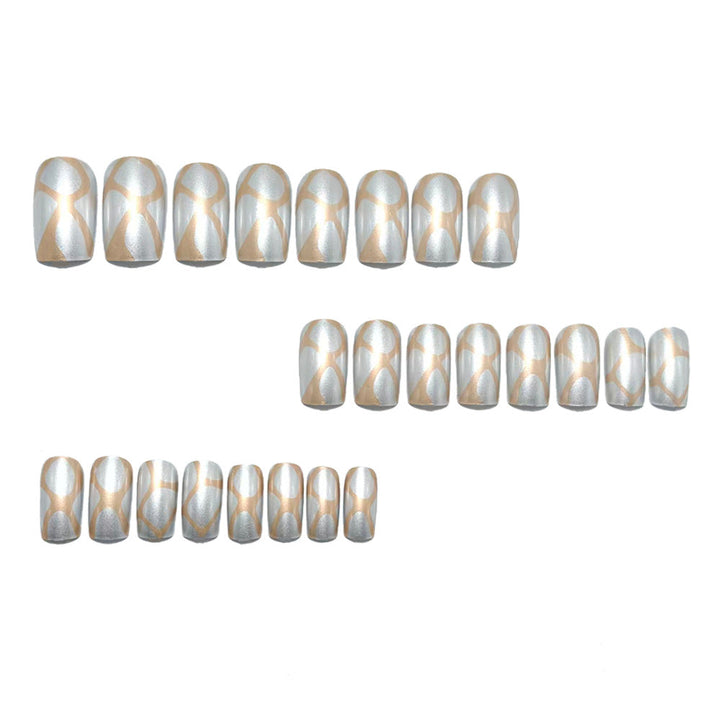 Artificial nails with elegant 3D pattern Kalsten