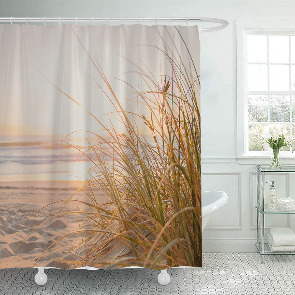 Floral Hydrangea Pattern Shower Curtain Kalsten
