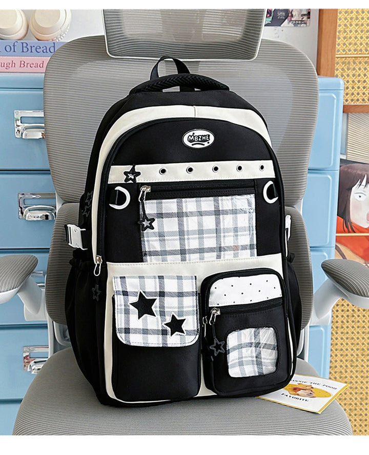 Multi-Pocket Character-Themed School Backpack