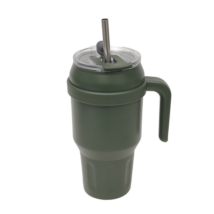 Women's Insulated To-Go Cup with Ergonomic Handle and Flexible Straw Kalsten