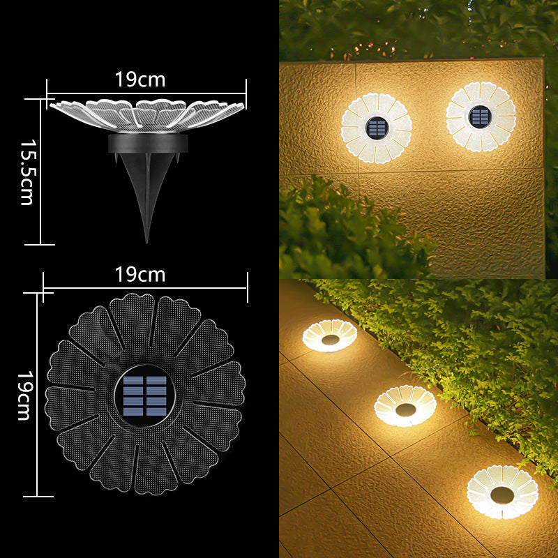 Decorative Solar Acrylic Petal Garden Stake LED Pathway Light Kalsten