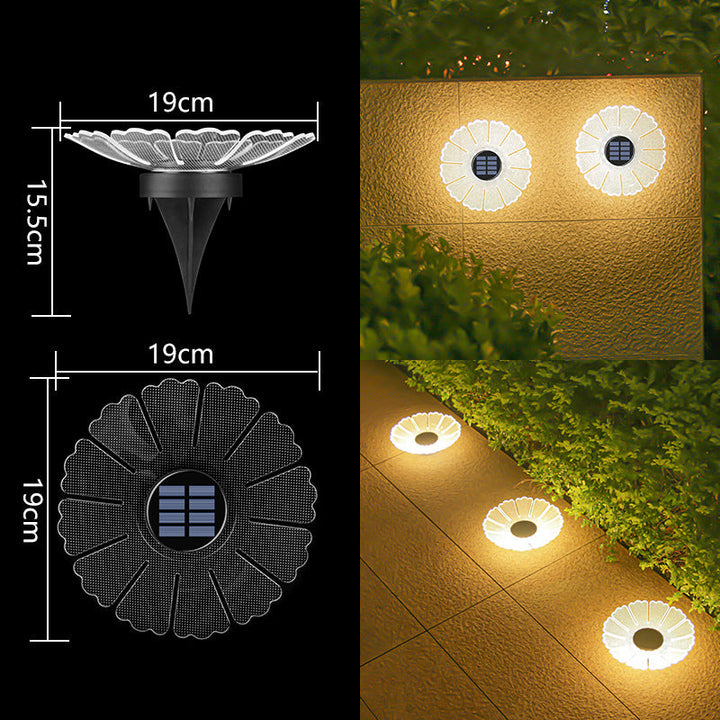 Decorative Solar Acrylic Petal Garden Stake LED Pathway Light Kalsten