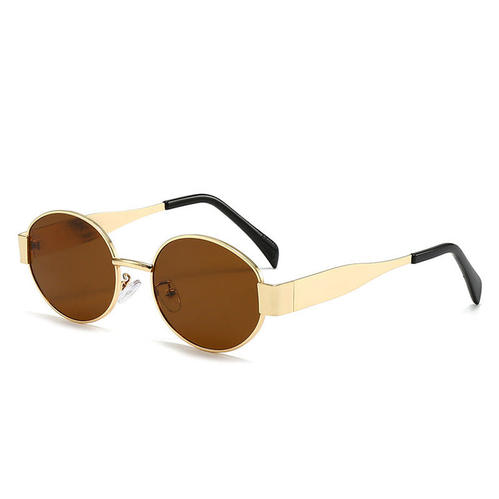 Women's fashionable oval sunglasses with unique frame Kalsten